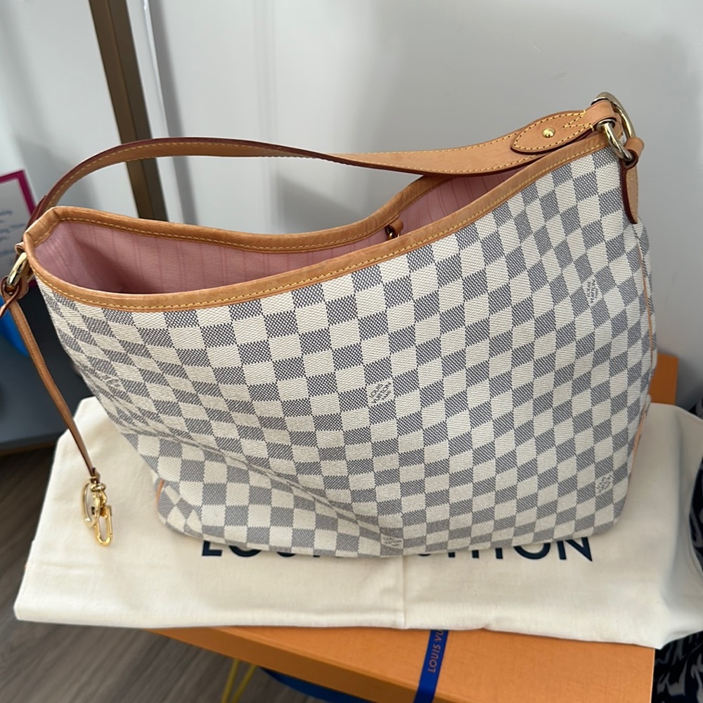 Delightful MM in Damier Azur Canvas